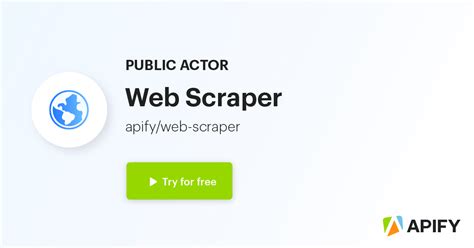 apify web scraper